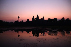 Sonnenaufgang über Angkor Wat