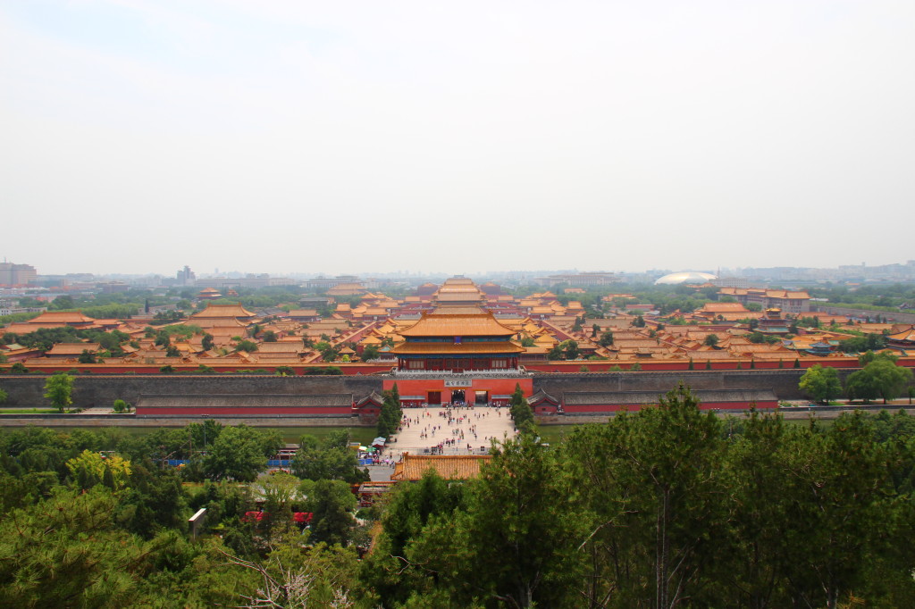 Die Verbotene Stadt vom Jingshan-Hügel aus